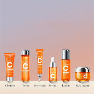 5-in-1 Vitamin C Skincare Gift Set - Hydrating, Moisturizing, Perfect for All Skin Types