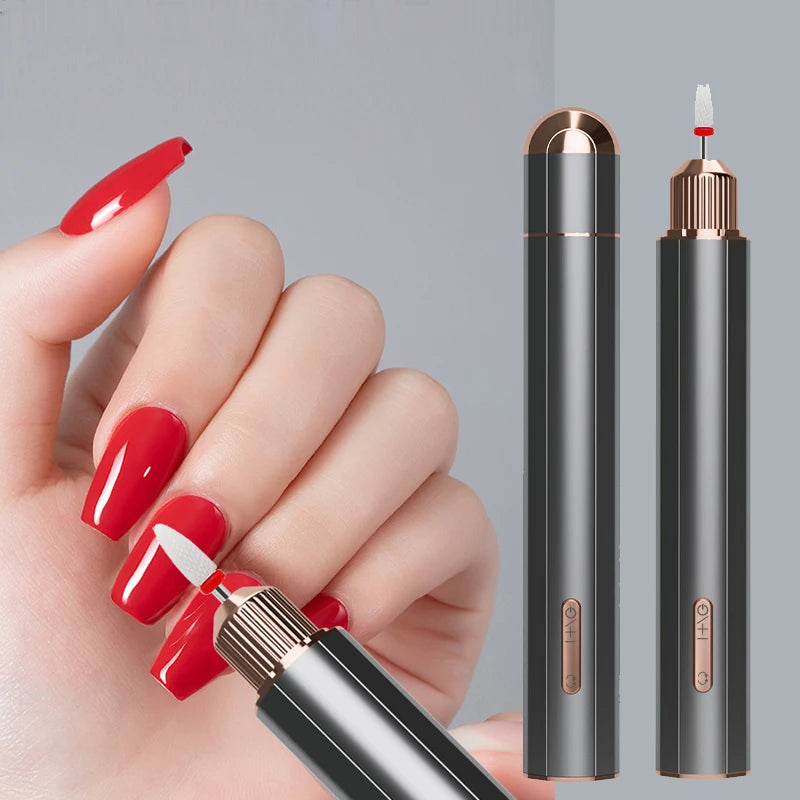 2024 Portable Electric Nail Drill - 20K RPM, Low Noise, Lightweight for Home & Salon