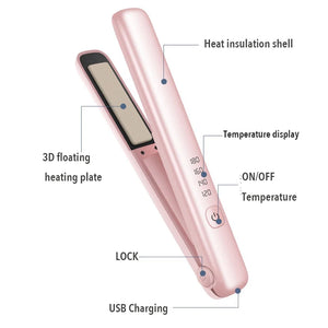 Best No-Heat Hair Straightener Brush - Electric Permanent Hair Straightening Comb for Professional Use