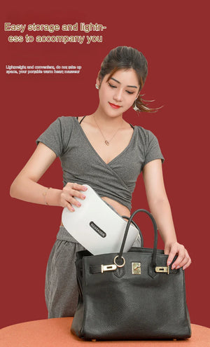 Portable Bian Stone Massager: Abdominal & Back Pain Relief