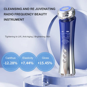 7-in-1 Face Beauty Lifting Device - RF EMS Skin Rejuvenation Facial Massager with Photon Light Therapy & Anti-Aging