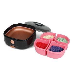 Professional Wax Heater: 4-Grid & Non-Stick Design