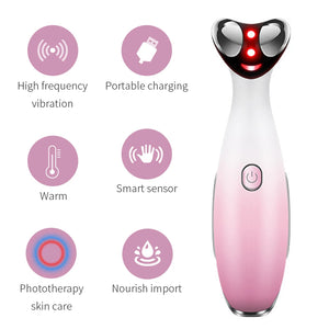 6-in-1 Beauty RF Eye Massager - Electric Anti-Wrinkle, Dark Circle, and Facial Vibration Radiofrequency Device