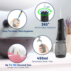 Upgraded Cordless Dental Water Jet Flosser