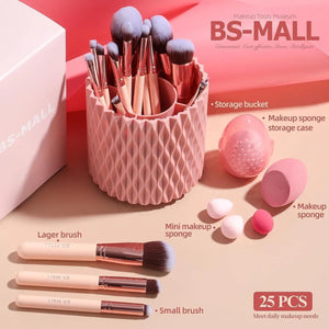 BS-MALL 18PCS Makeup Tools Set - Brushes, Sponges & Powder Puffs Gift Kit