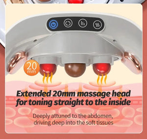 Portable Bian Stone Massager: Abdominal & Back Pain Relief