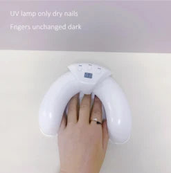 Home UV LED Nail Dryer - 48W USB Lamp, No Darkening, Adjustable Size for Gel Nails