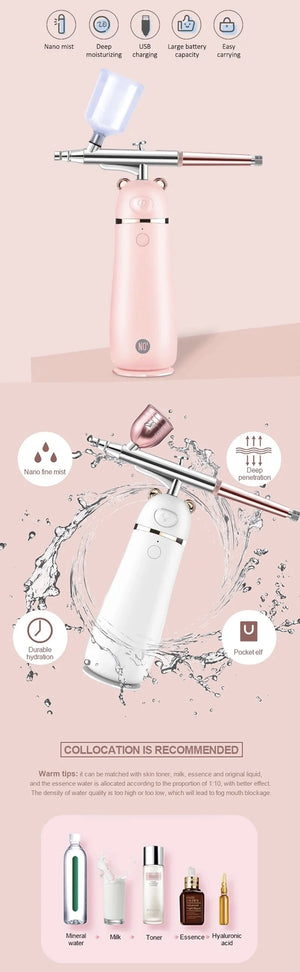 Beauty Machine Skin Moisturizing Nano Mist Sprayer - Nourishing Facial Spray Mister