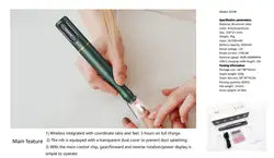 85W Portable Rechargeable Nail Drill - 35000 RPM Brushless Efile for Acrylic Nails