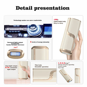 Mini Portable IPL Laser Hair Removal Device - Multifunction Rejuvenation Machine for Men
