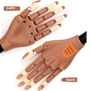 100pcs Professional Nail Tools Kit - Flexible Training Hand for Acrylic Nails