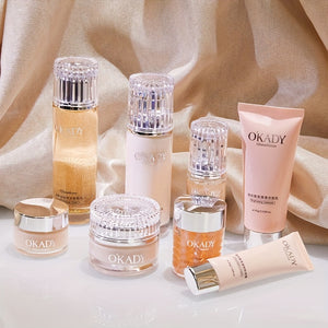 Glutathione Brightening Skincare Set | 8pcs Hypoallergenic Kit for All Skin Types