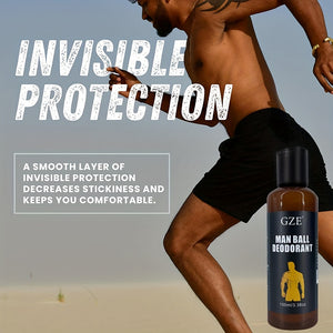 Men's Long-Lasting Private Parts Deodorant Cream | Moisturizing, Anti-Chafing, Invisible Comfort