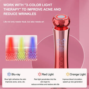 7-in-1 Face Beauty Lifting Device - RF EMS Skin Rejuvenation Facial Massager with Photon Light Therapy & Anti-Aging