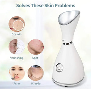 Household Facial Steamer - Vapozone Nano Ionic Warm Steam for Deep Moisture and Face Care