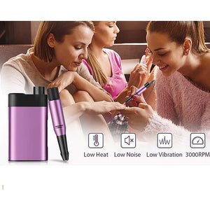 35000 RPM Portable Brushless Nail Drill - Rechargeable & Cordless Efile for Professional Use