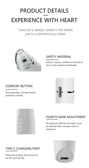 2024 Newest Blackhead Remover - Pore Vacuum Cleaner with Camera"