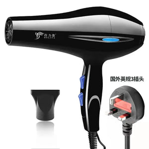 Sèche-cheveux léger pour les voyages et la maison - 3 réglages de chaleur, mode froid et 5 accessoires 