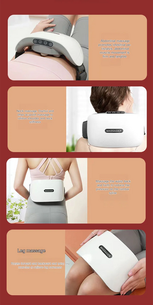 Portable Bian Stone Massager: Abdominal & Back Pain Relief