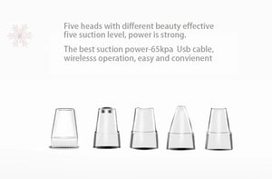 5-in-1 Electric Blackhead Remover - Rechargeable Vacuum Suction for Deep Facial Pore Cleaning