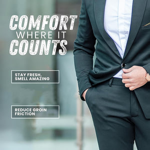 Men's Long-Lasting Private Parts Deodorant Cream | Moisturizing, Anti-Chafing, Invisible Comfort