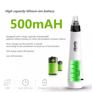 Blackhead Vacuum: LED Facial Cleansing Device