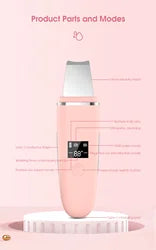 Nouveau nettoyeur facial portable professionnel - épurateur de peau à ultrasons, spatule pour le visage à succès 