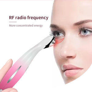 6-in-1 Beauty RF Eye Massager - Electric Anti-Wrinkle, Dark Circle, and Facial Vibration Radiofrequency Device