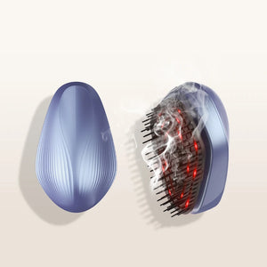 2400 RPM Scalp Relaxation Massage Comb - Red LED Light, Vibration, and Essential Oil Spray
