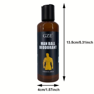 Men's Long-Lasting Private Parts Deodorant Cream | Moisturizing, Anti-Chafing, Invisible Comfort